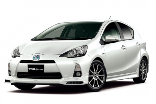 2D коврики EVA в салон на Toyota Aqua I, правый руль (2011-2014)