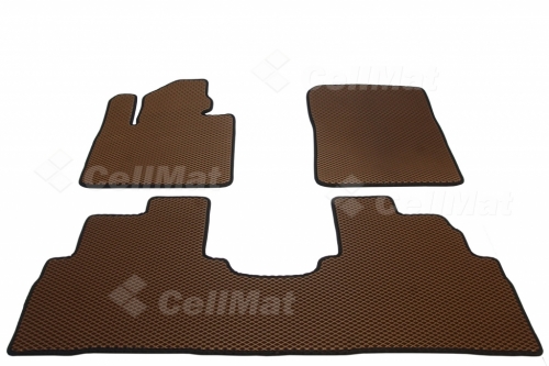 2D коврики EVA Kia Sorento Prime III, 7 мест (2014-2020)